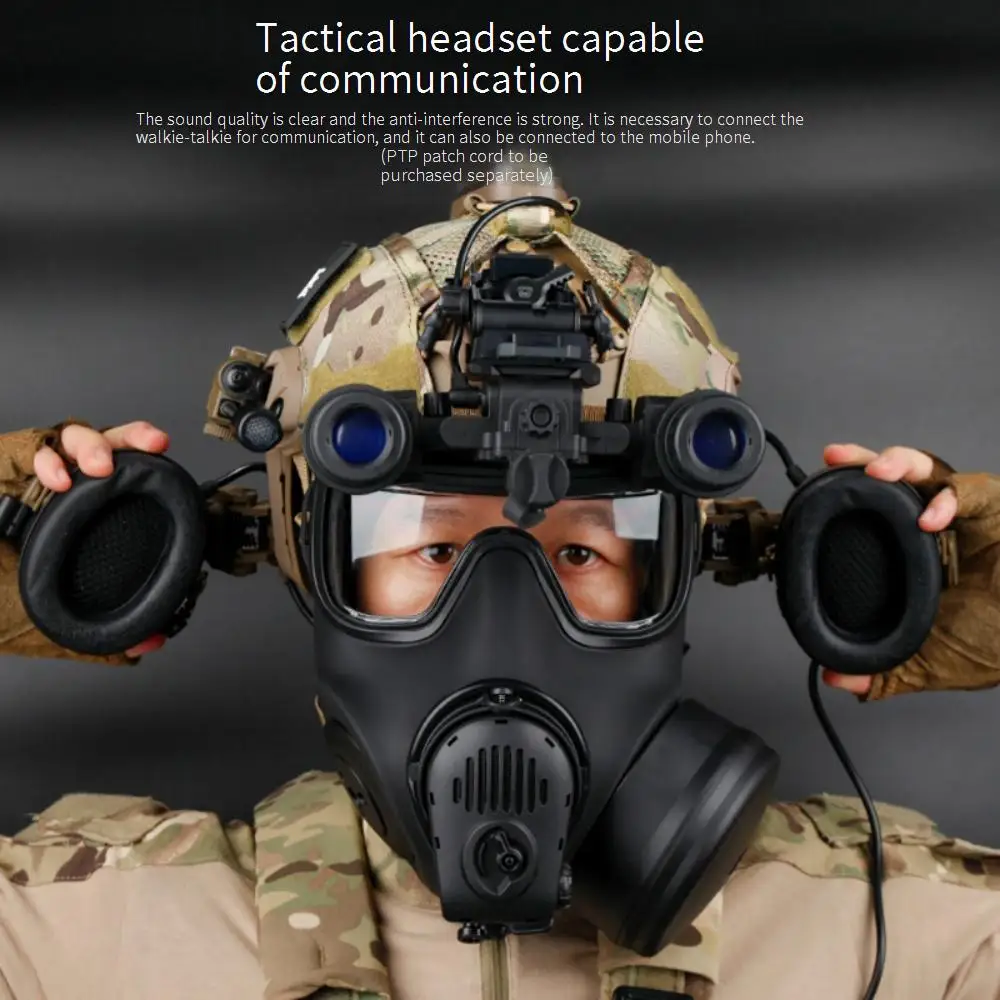 FM53 Máscara de gas Casco de airsoft al aire libre Conjunto táctico - imagen 5