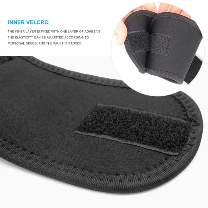 Muñequera deportiva ajustable de 1 piezas, banda de apoyo para levantamiento de pesas, gimnasio, bádminton, tenis - imagen 2
