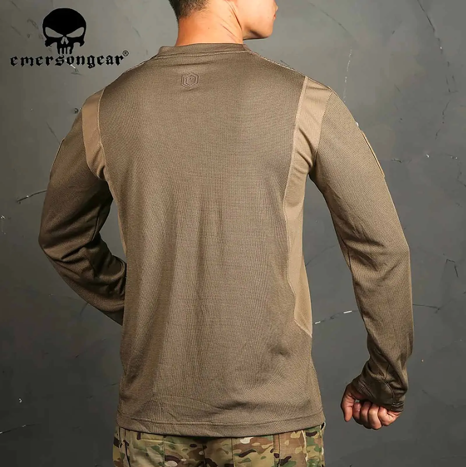 Emersongear táctica-Camiseta de manga larga para hombre, camisa deportiva para Fitness, caza, escalada, Camping, ropa transpirable, EM9541 - imagen 4
