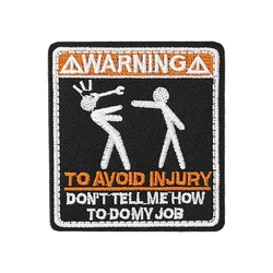 Parche morale DO MY JOB – Velcro táctico para MOLLE y gorra