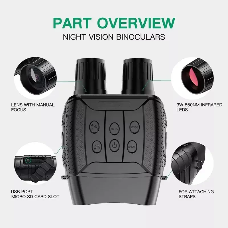 Visión nocturna NV3182 con WiFi, binoculares infrarrojos - imagen 4