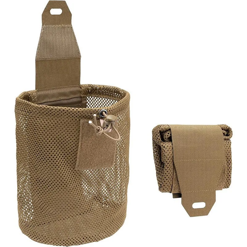 Bolsa táctica Molle plegable con cordón, bolsa de utilidad para revistas, riñonera enrollable, paquete de herramientas de recuperación plegable, bolsa de almacenamiento EDCS - imagen 4