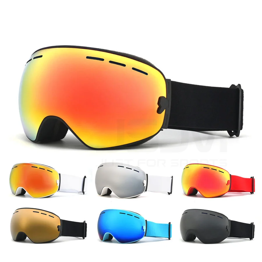 JSJM-Juego de gafas de esquí profesionales para hombre y mujer, lentes antiniebla UV400 para Snowboard, motos de nieve, Navidad, Año Nuevo, el mejor regalo - imagen 5