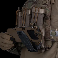 Soporte giratorio táctico Molle camuflaje para teléfono móvil