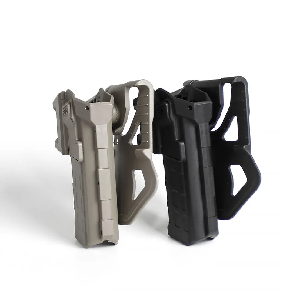 Wea-pon-funda para linterna, adaptador, fundas tácticas de caza con luz montada, accesorios para cinturón de mano derecha - imagen 4