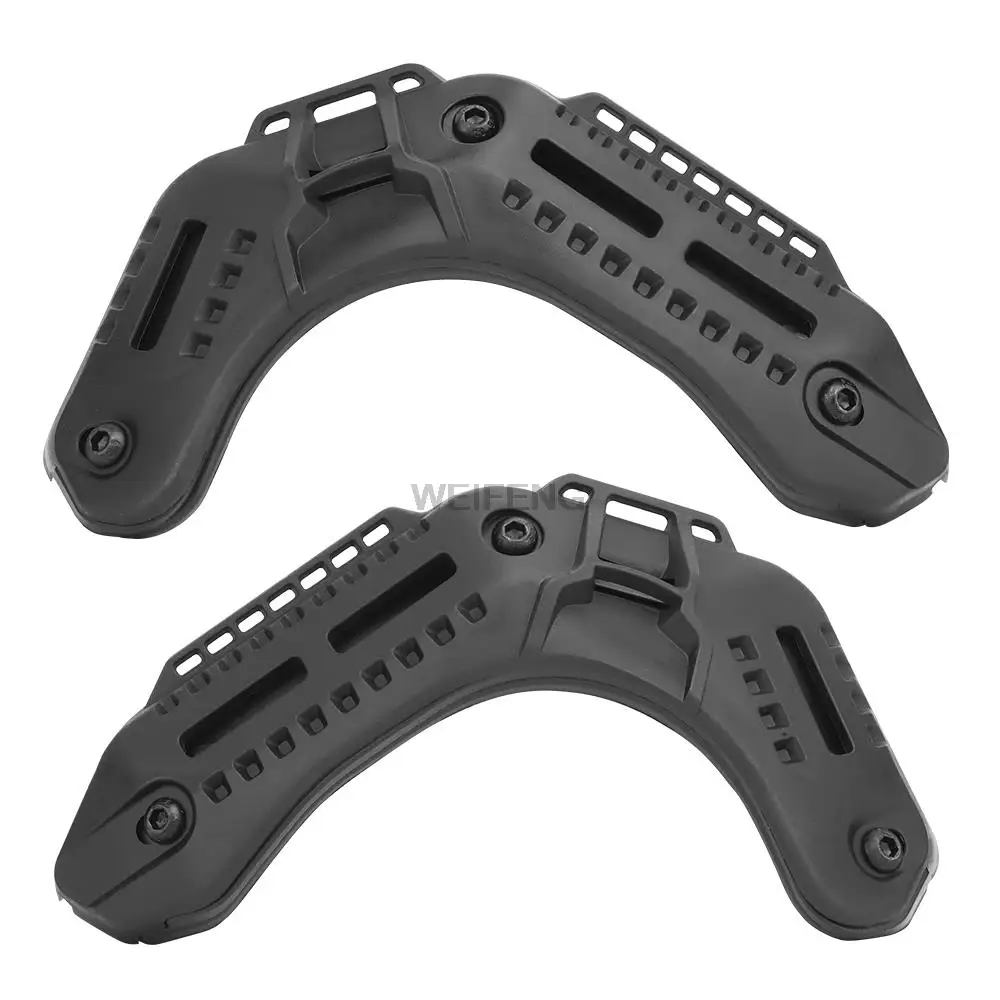 Rieles de guía lateral para casco táctico, Riel de montaje rápido para Airsoft, adaptador para casco MH, accesorios militares de caza, 1 par - imagen 4