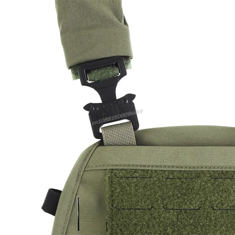 Ferro V5 FCPC portador de placa táctica Modular portátil chaleco de caza MOLLE Airsoft Triple Mag bolsa con cremallera en el Panel trasero Banger - imagen 5