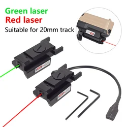 Puntero láser táctico bicolor rojo y verde airsoft con riel Picatinny