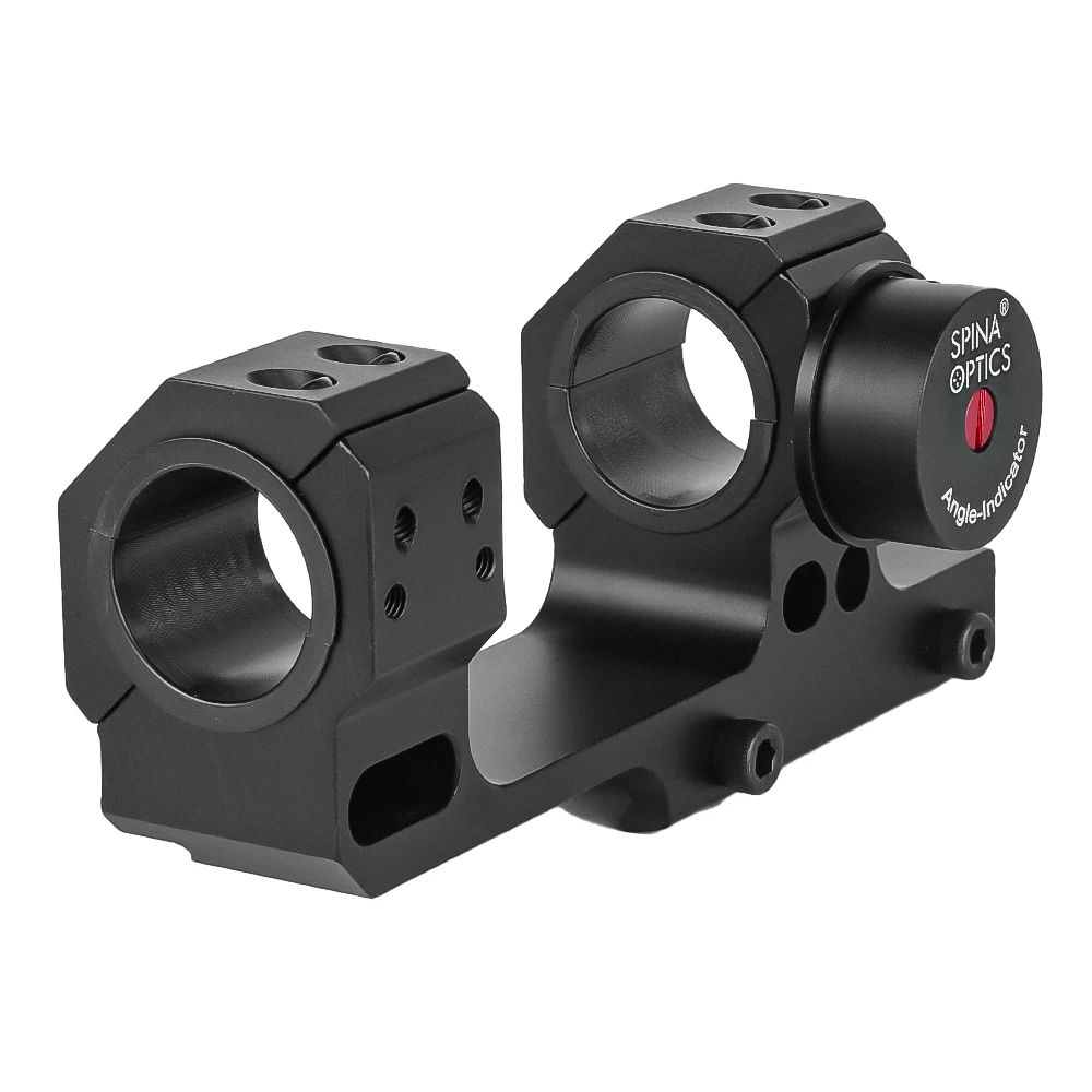 SPINA-soportes tácticos para mira telescópica de caza con indicador de ángulo, nivel de burbuja, alcance de 25,4mm/30mm, anillos de montaje de aleación de aluminio - imagen 3