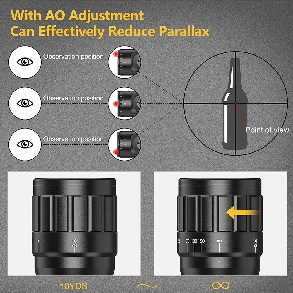 Mira telescópica SFP 6-24X50 para mira telescópica para Rifle de caza, retícula iluminada en rojo y verde, mira óptica, colimador Airsoft para 11/20mm - imagen 4