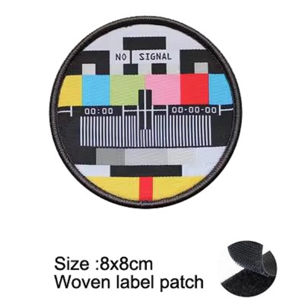 Chaqueta de viaje cósmica con parches personalizados, brazalete de cabeza de Lobo Punk Sunris bordado en 3D, cielo estrellado, sin señal, nuevo diseño - imagen 5