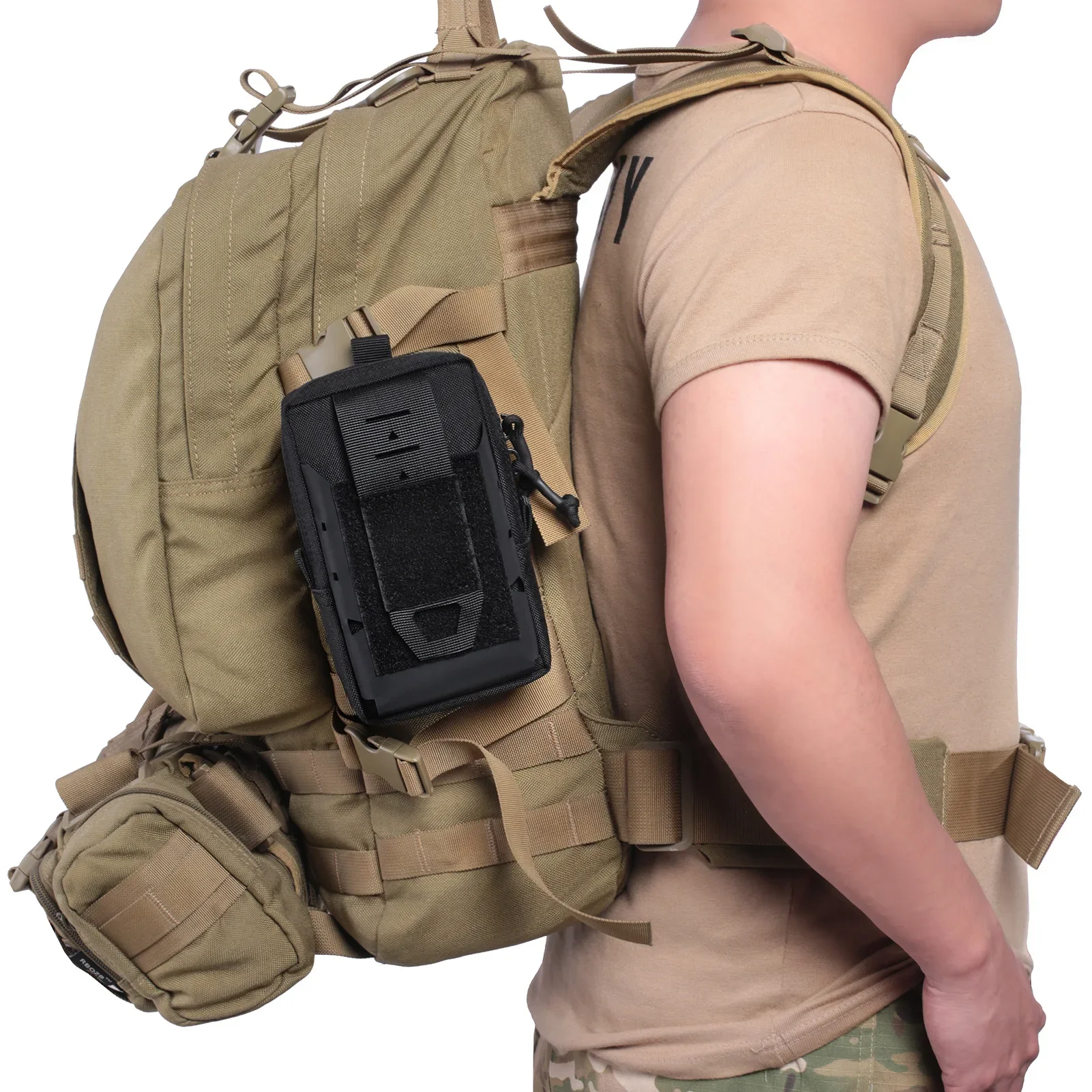 Riñonera EDC, bolsa de herramientas, chaleco, bolsa para teléfono móvil, impermeable, táctica, militar, deporte, cinturón de caza, herramientas de viaje - imagen 5
