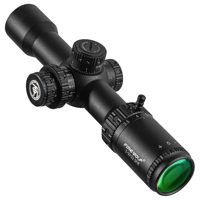 FIRE WOLF Neue 3-9X32 SFIR Scope Taktische Zielfernrohr Airsoft Anblick PCP Spotting Jagd Optische Collimato Zielfernrohre - imagen 4