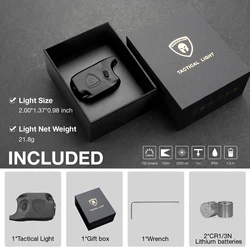Glock G42/G43/G43X/G48 - Mini luz táctica para pistola 150 lm
