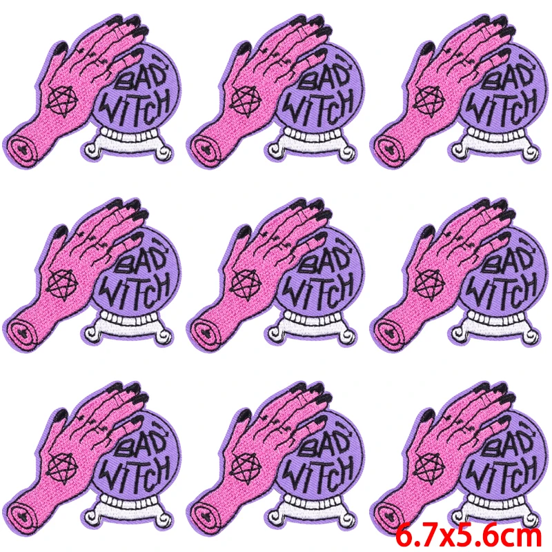 10 unids/lote parches bordados de dibujos animados de Anime para ropa Animal fusible/parche de costura letras proverberación hierro en parches en la ropa - imagen 2