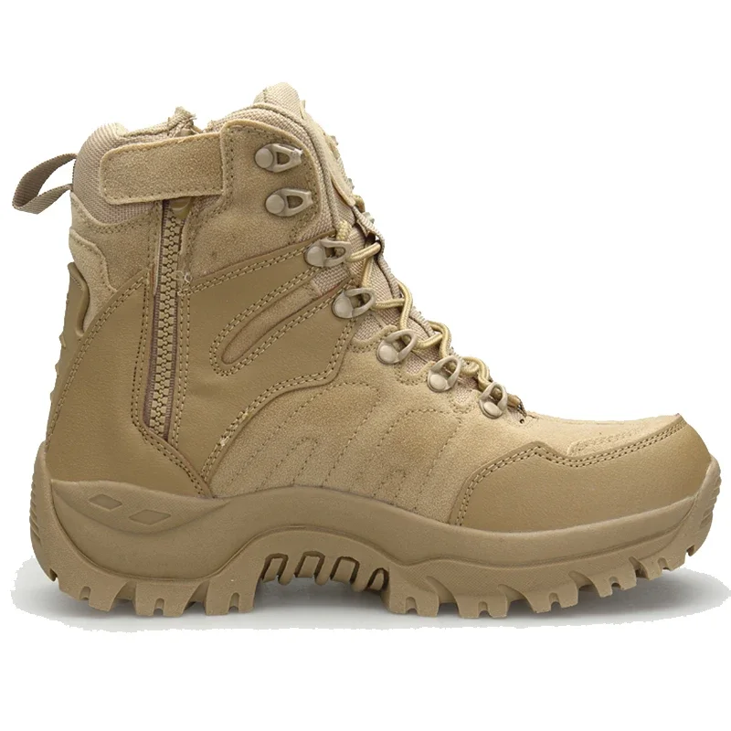 Botas tácticas antideslizantes de goma, tobillo desierto, trabajo - imagen 4