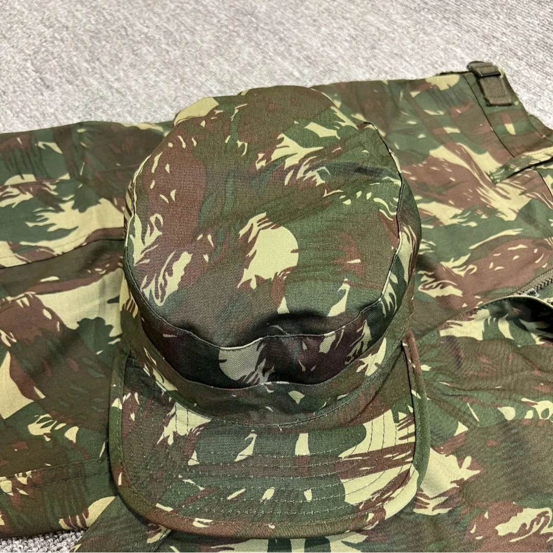 Traje BDU de camuflaje de lagarto para acampar al aire libre, ropa de camuflaje para montañismo, equipo encuadernado hacia afuera, pantalones superiores, sombrero - imagen 5