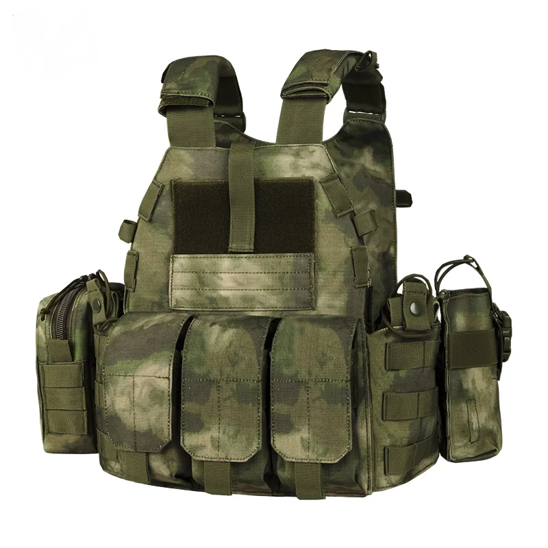 Chaleco de combate protector para exteriores, equipo de entrenamiento táctico, equipo de transporte, ventilador del ejército, bosque, nuevo - imagen 4