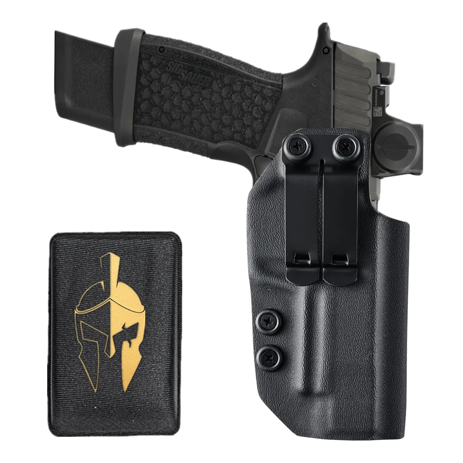Funda Kydex IWB con almohadilla de espuma cómoda, Kit de cuña para fusible Sig Sauer P365, óptica de punto rojo, cinturilla interior, transporte de apéndice