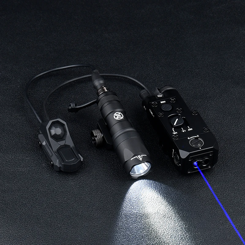 Interruptor de Control Táctico CQBL rojo punto verde azul IR con SF M600C M300A linterna Airsoft Luz de caza CQBL-1 Axon doble interruptor - imagen 3