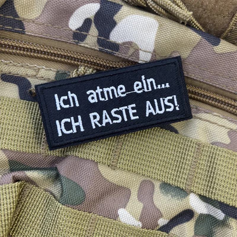 Parche bordado táctico para ropa, insignia de moral, gancho, parches militares, pegatinas para mochila
