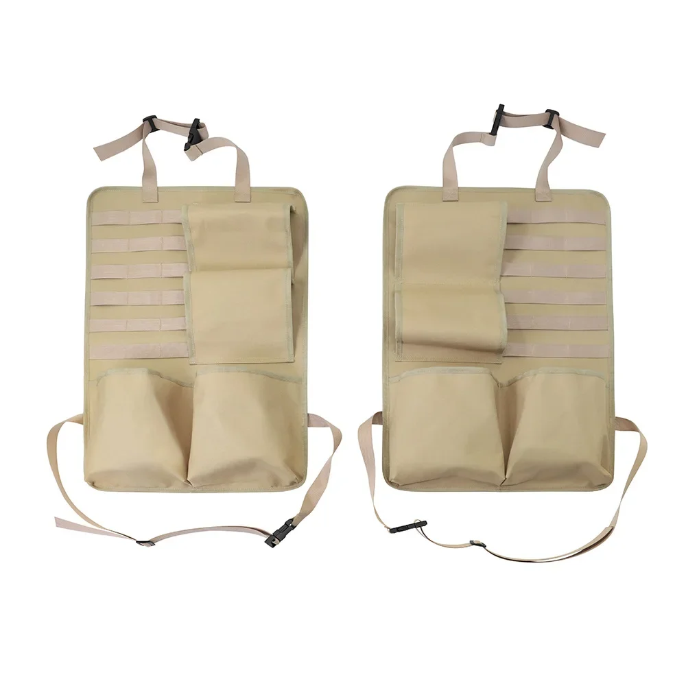 Organizador táctico para el respaldo del asiento del vehículo, estante para armas, soporte para escopeta, accesorios de Panel, funda Molle Universal, bolsillo de almacenamiento - imagen 4