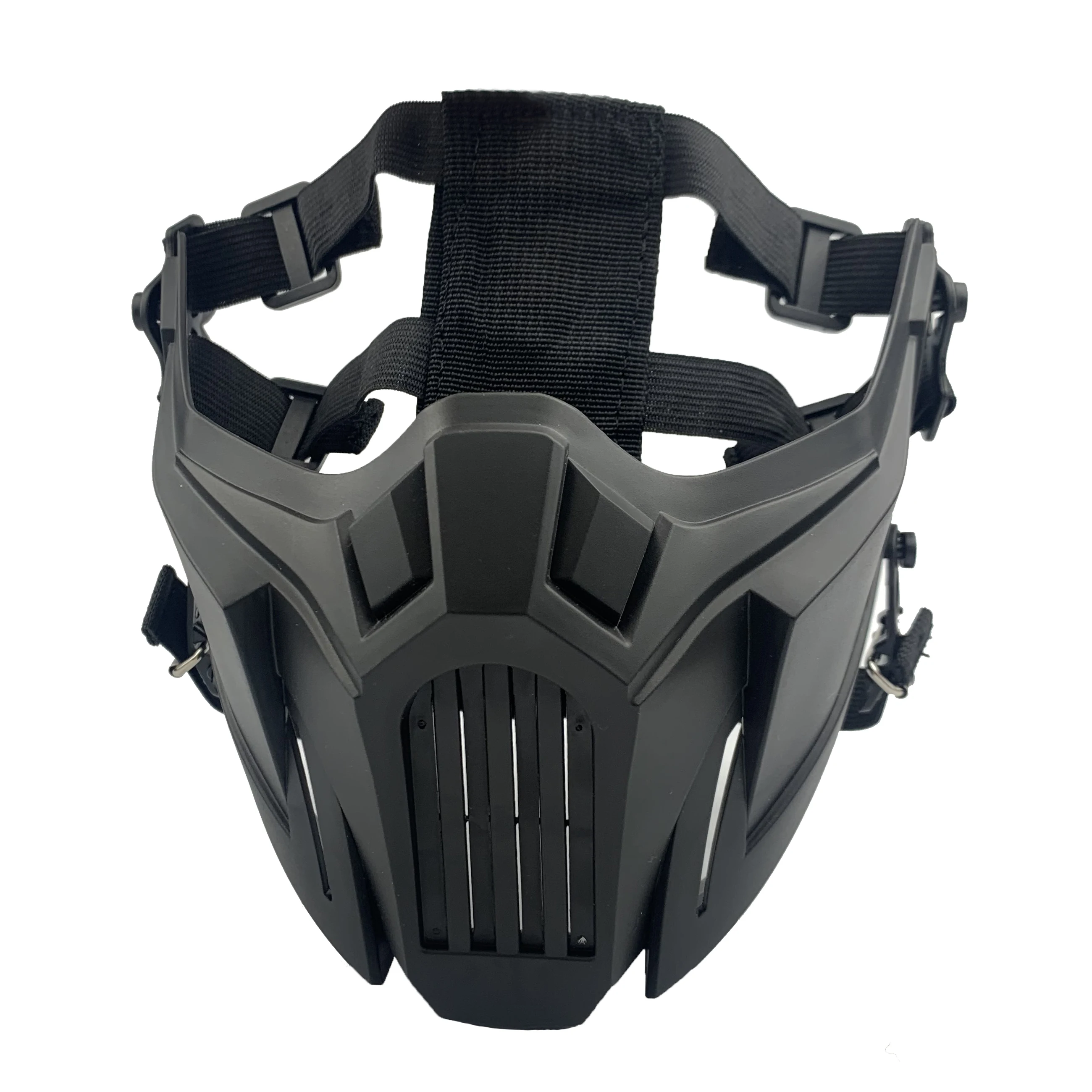 Máscara protectora táctica de media cara para combate al aire libre, cubiertas para juegos de guerra Cs, equipo transpirable, cubiertas de calavera para Cosplay, máscara de Paintball - imagen 5