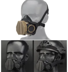 Máscara antipolvo táctica respirador media cara Anti Construcción Industrial polvo seguridad filtro de Gas cubierta de algodón