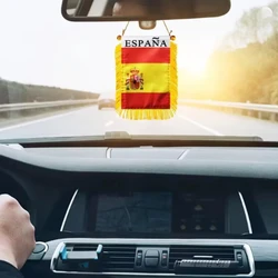 Mini bandera española doble cara para retrovisor de coche