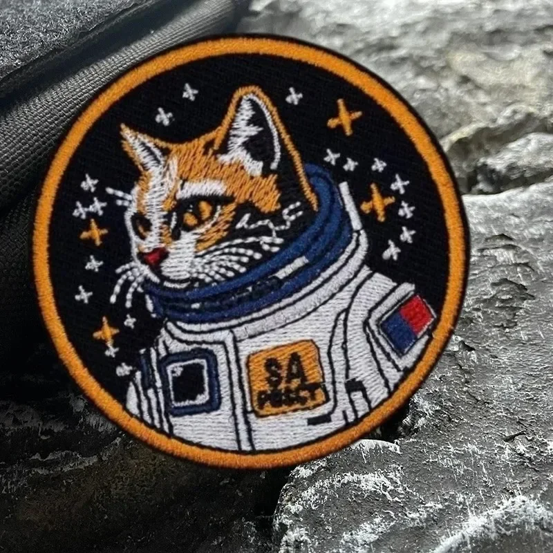 My Dream Parche moral gato astronauta bordado gancho y bucle táctico - imagen 4