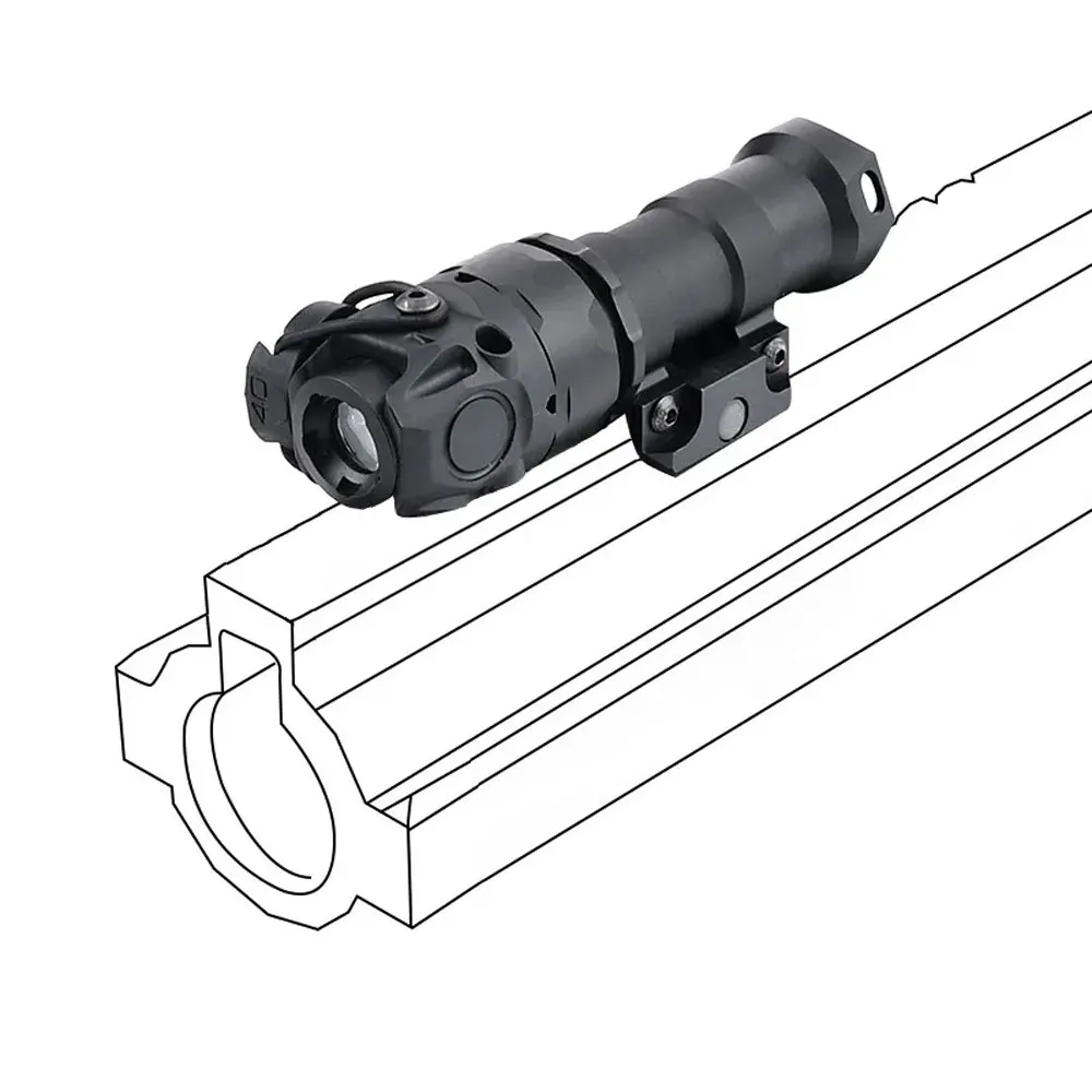 SOTAC Metal Wea-pon KIJI Scout Light caza táctica K10 LED IR linterna compatible con riel Picatinny de 20mm - imagen 2