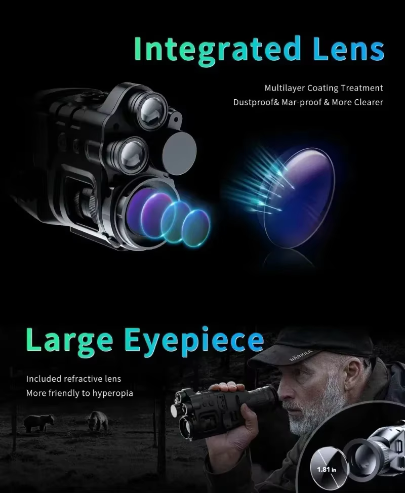 CY789 Monocular visión nocturna WiFi con app zoom para caza - imagen 4
