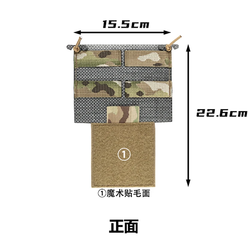 Panel de expansión de pecho ATAK MOLLE estilo Ferro (placa Triris) para MK4/MK5/D3CRM/UA18 - imagen 4