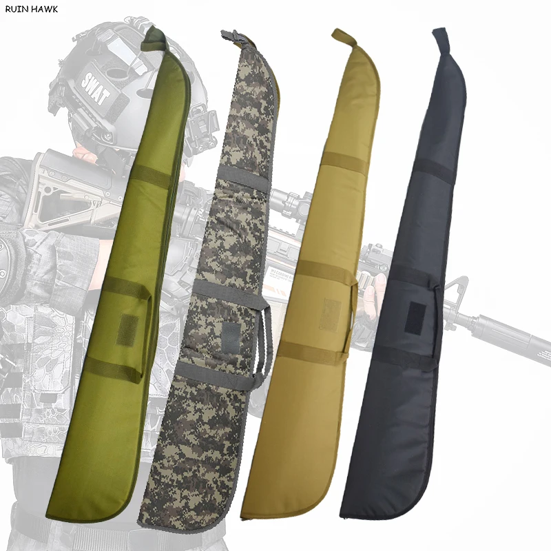 Bolsa táctica para pistola de caza al aire libre, bolsa para transporte de pistola de aire, Rifle de tiro, correa para el hombro, mochila, accesorios de caza - imagen 5