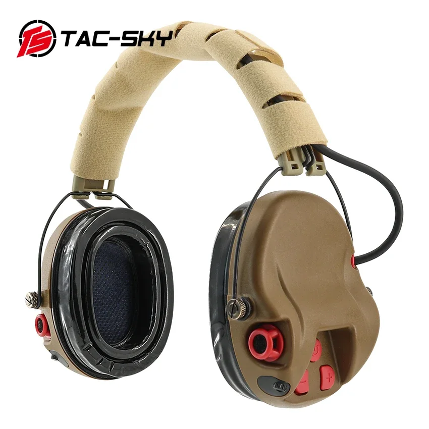 TS TAC-SKY orejeras electrónicas tácticas auriculares de tiro versión de silicona orejeras de seguridad H300A auriculares tácticos - imagen 4