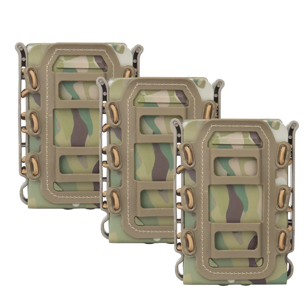 Bolsa táctica para revistas Molle para Ar15 M4 5,56 7,62mm Scorpion Fast Mag liberación rápida Mag TPR funda ajustable - imagen 3