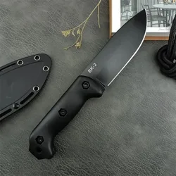KA-BAR BK2 Cuchillo de Hoja Fija para Supervivencia, Caza y Montaña