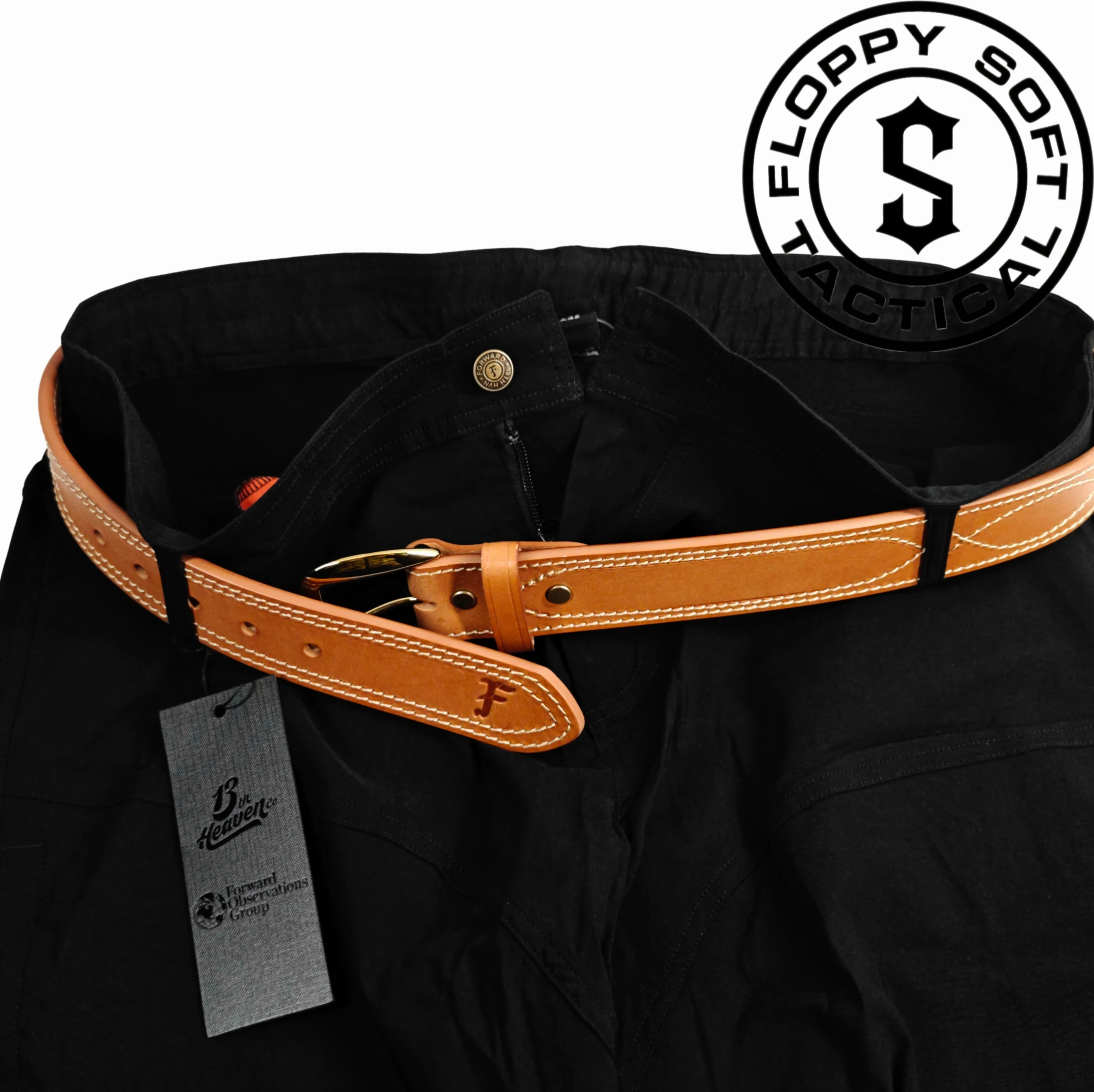 Cinturón de jugador táctico con cinturón de cuero multiusos, cinturón hecho a mano - imagen 2