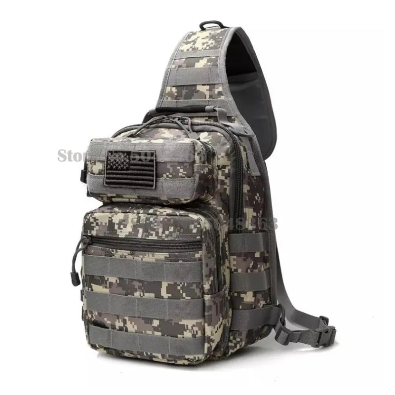 Mochila de asalto táctica militar Molle, bolso de hombro, mochila EDC impermeable del ejército, paquete para senderismo y Camping al aire libre - imagen 5