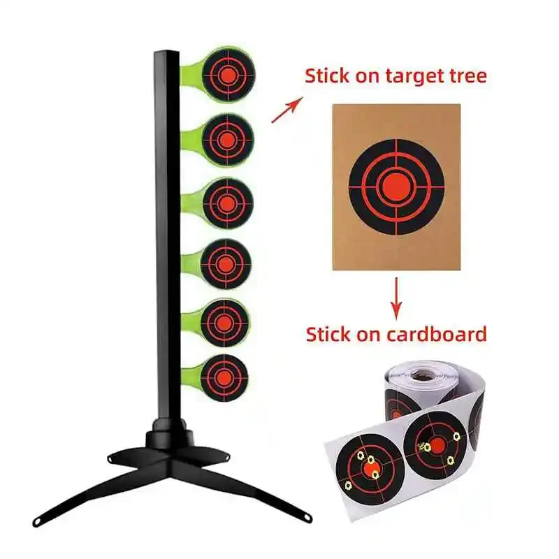 Rollo de pegatinas para salpicaduras de 3 ", 250/200/100/250 piezas, papel de reacción adhesiva para caza y tiro, pistola BB - imagen 3