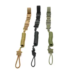 Cordón elástico táctico antipérdida para llaves, linterna y mochila