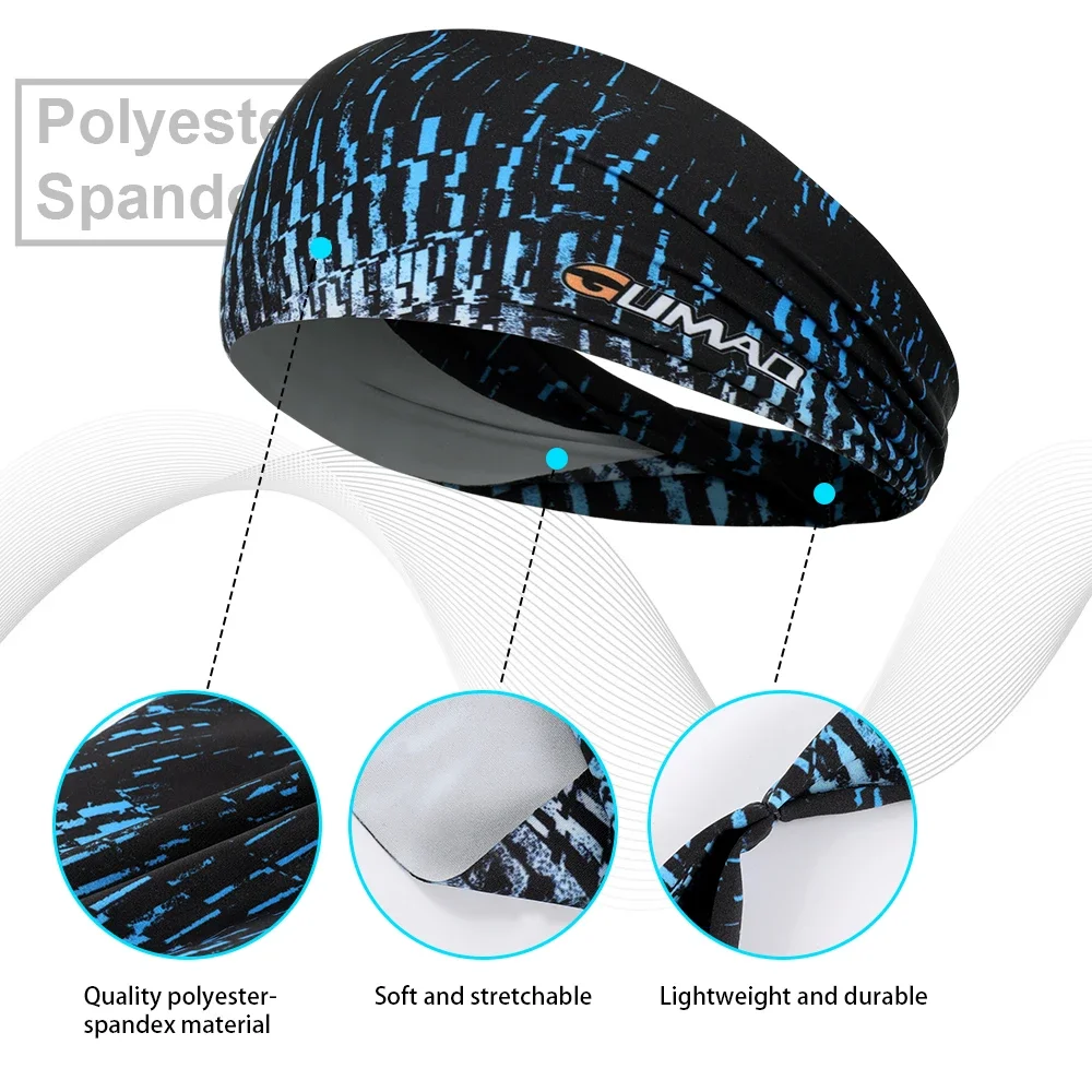 Diadema deportiva para Yoga, banda elástica para el pelo, ajustable, para correr, gimnasio, ciclismo, tenis, Fitness, banda para la cabeza - imagen 4