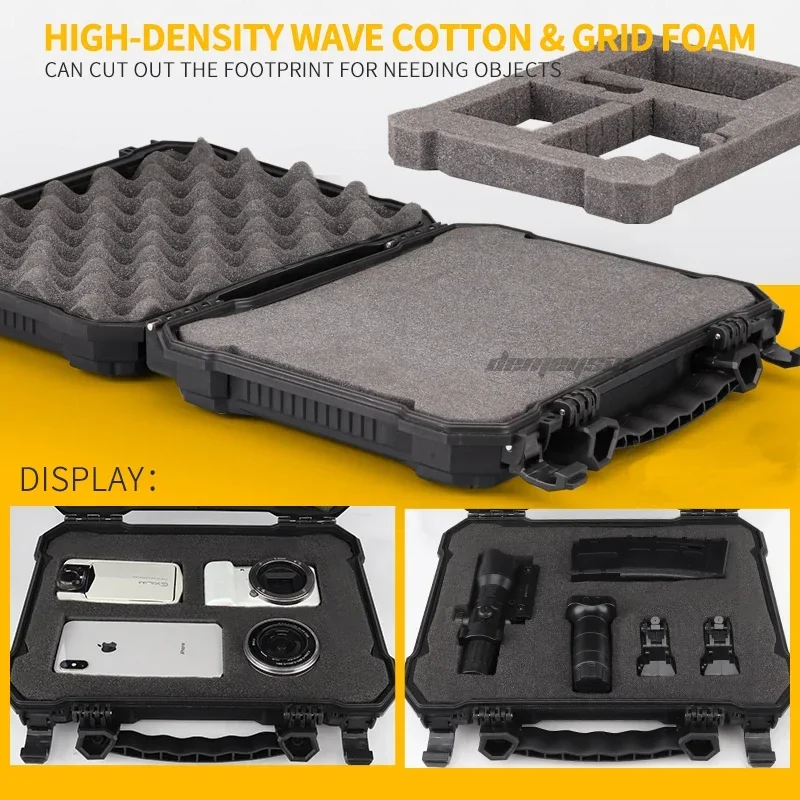 Estuche para pistolas tácticas, impermeable, para caza, portátil, cámara, caja protectora, seguridad, Airsoft, Paintball, herramientas de tiro, Maleta - imagen 2