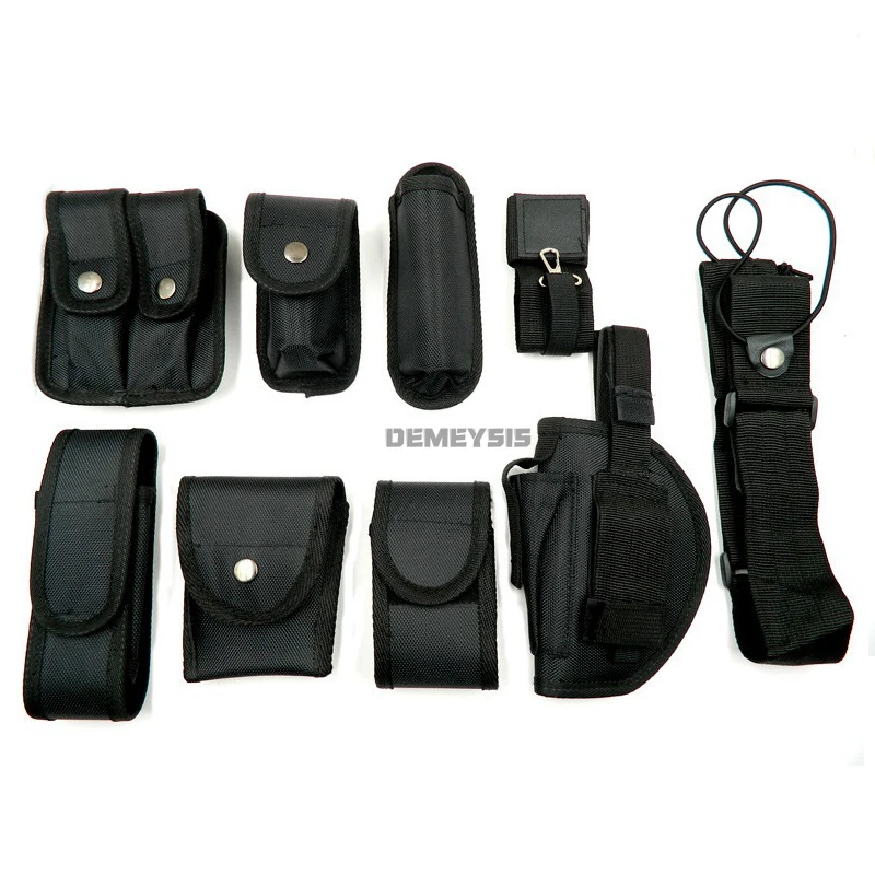 Cinturón de caza al aire libre 10 en 1, cinturón multifuncional de supervivencia de combate con funda, bolsa Mag, cinturones resistentes para juego de guerra - imagen 3