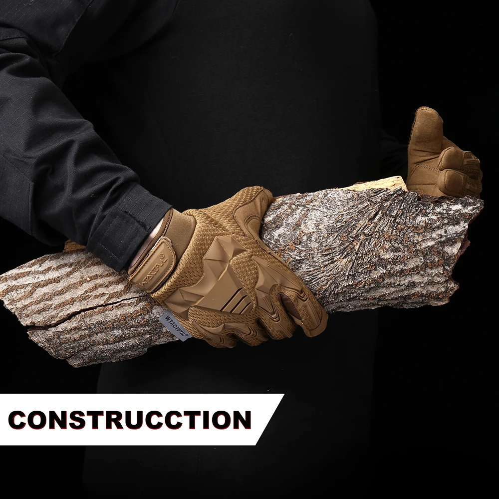 Guante deportivo de camuflaje con pantalla táctil para hombre, equipo de combate Airsoft para bicicleta al aire libre, senderismo, tiro, Paintball, caza, guantes de dedo completo - imagen 4