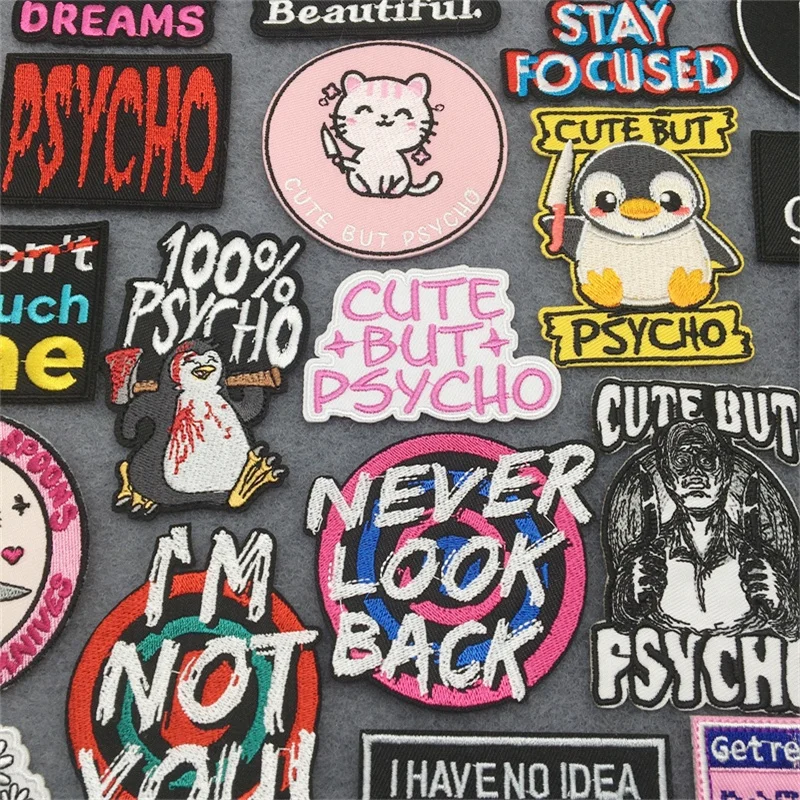 Parches bordados con letras coloridas para ropa, parches termoadhesivos, parche de dibujos animados, parches para planchar, chaquetas DIY, pegatina de costura - imagen 4