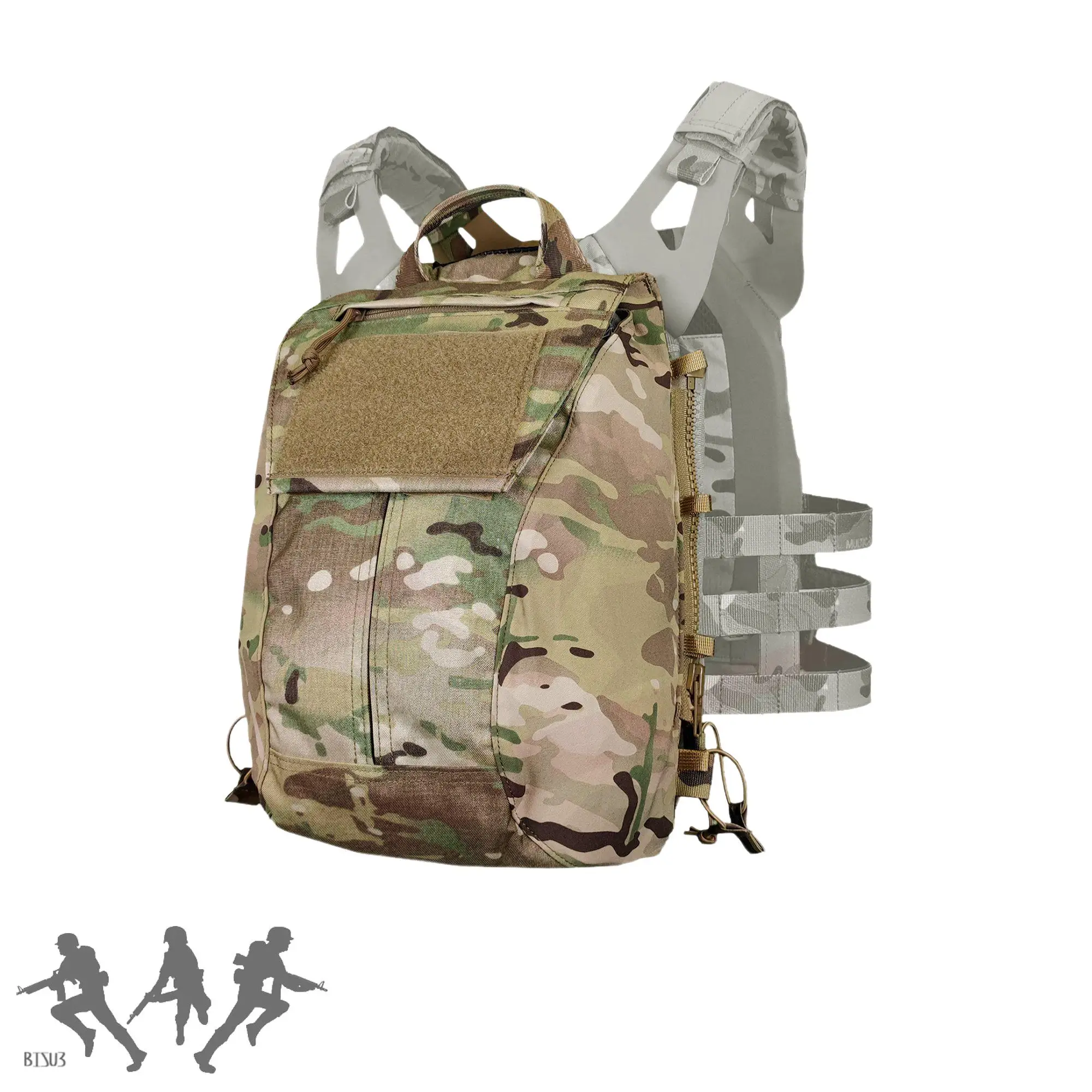 Paquete táctico con cremallera en el panel CPC/AVS/JPC2.0 camiseta sin mangas mochila de tres capas CP POUCH PANEL con cremallera 2,0 - imagen 2