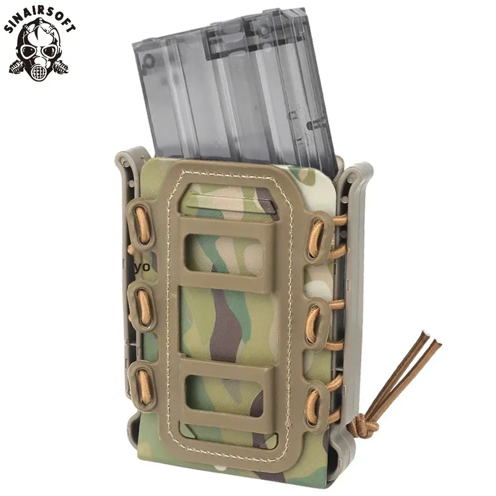 Bolsa táctica para revistas Molle para Ar15 M4 5,56 7,62mm Scorpion Fast Mag liberación rápida Mag TPR funda ajustable - imagen 2