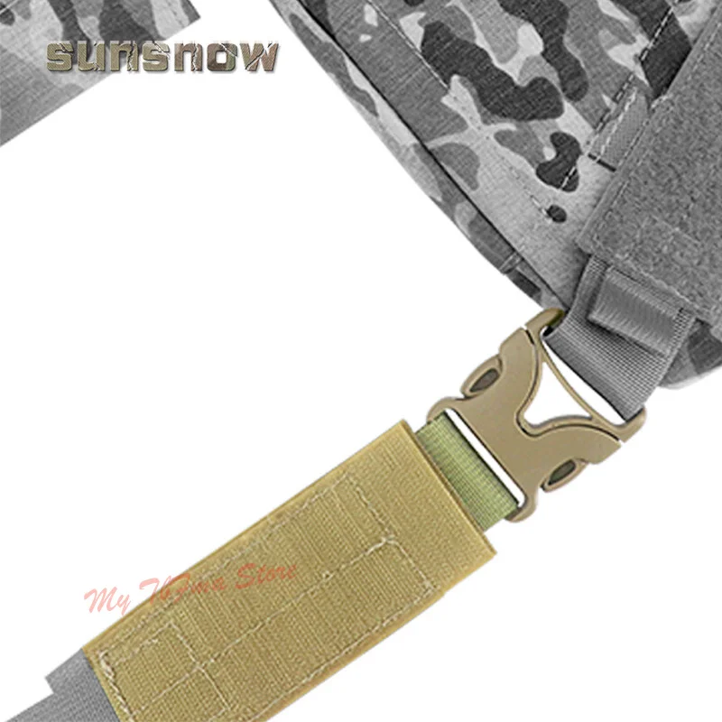 Hombrera para chaleco táctico, hebilla de liberación rápida y cuerda de alambre de desmontaje rápido para portador de placa CP AVS, accesorios modificados - imagen 4