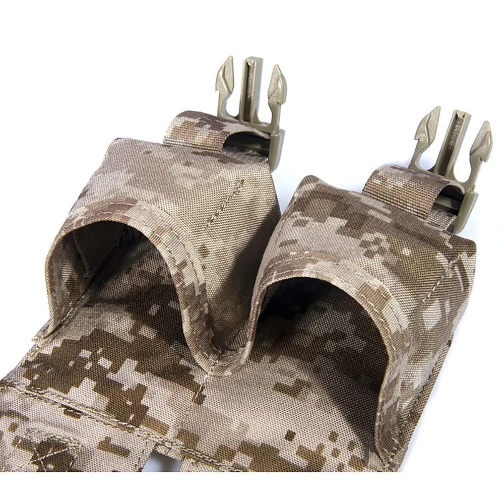 Nuevo chaleco táctico de caza al aire libre de alta calidad, bolsa Molle doble modelo M67, bolsa de tenis de Apple GRENADE POUCH - imagen 3